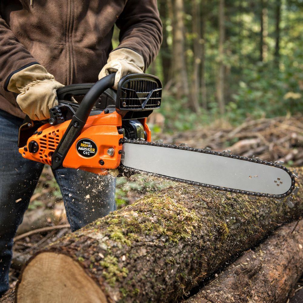  motosega a scoppio professionale con accessori taglio legna giardino potente easy start - foto 3
