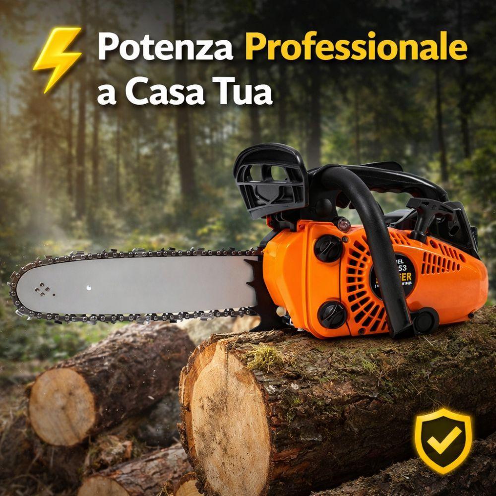  motosega a scoppio professionale con accessori taglio legna giardino potente easy start - foto 4