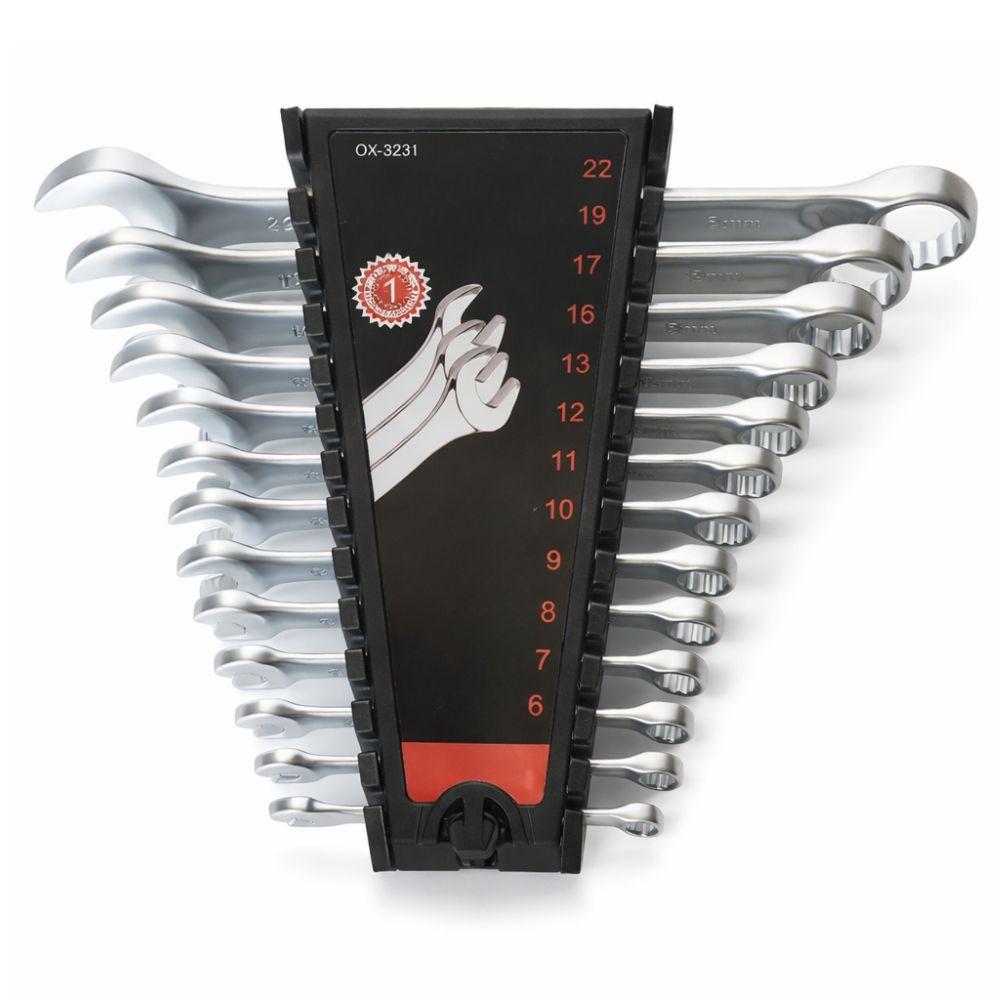  set chiavi combinate 12 pezzi crv 6-22 mm - foto 1