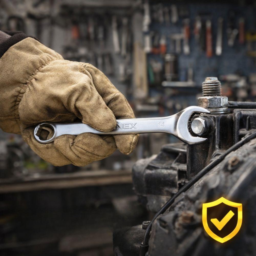  set chiavi combinate professionali in acciaio kit completo multi misura con custodia officina casa auto - foto 3