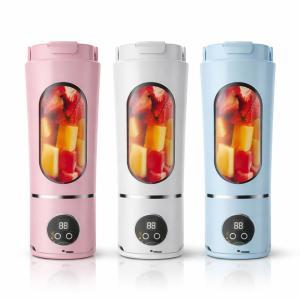 Frullatore portatile ricaricabile usb con display digitale 380ml blender smoothie compatto per frutta e ghiaccio