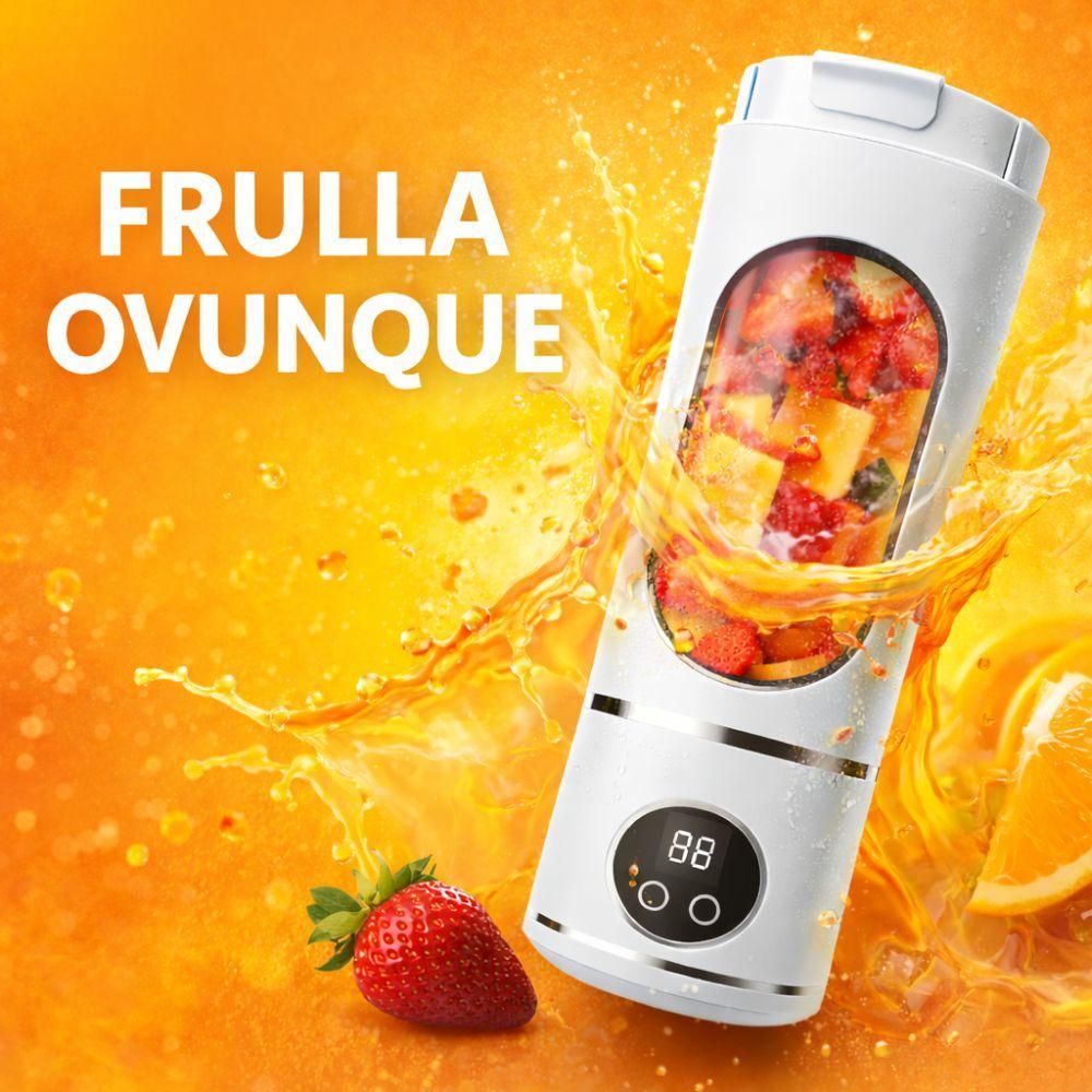  frullatore portatile ricaricabile usb con display digitale 380ml blender smoothie compatto per frutta e ghiaccio - foto 2