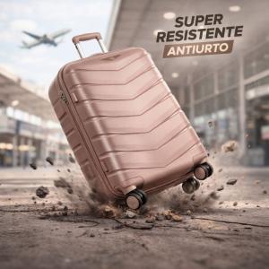 Set valigie rigide 3 pezzi con 4 ruote ultra resistenti