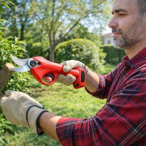 Forbice elettrica da potatura 48v con 2 batterie