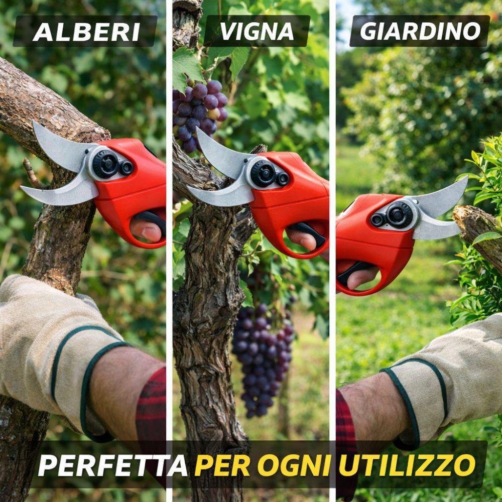  forbice elettrica da potatura 48v con 2 batterie - foto 4