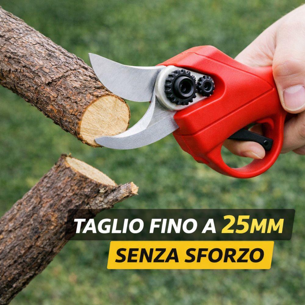  forbice elettrica da potatura 48v con 2 batterie - foto 5