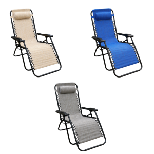 Sdraio zero gravità con struttura in metallo e carico fino a 120 kg