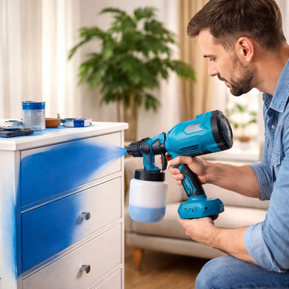  verniciatore a spruzzo con due batterie e ugello regolabile - foto 3