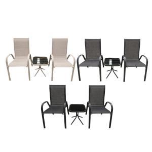 Set da esterno con due sedie e tavolino design moderno