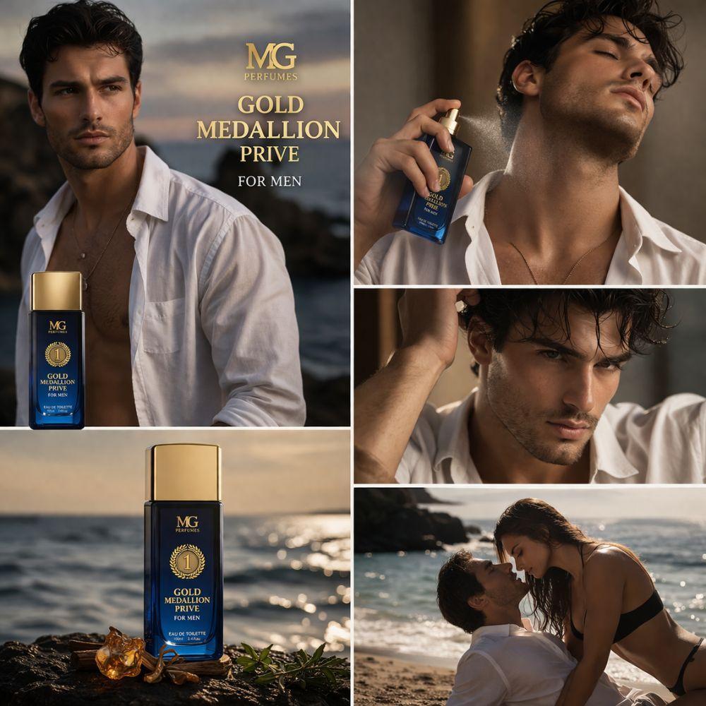  profumo uomo gold medallion prive 100ml eau de toilette - foto 5