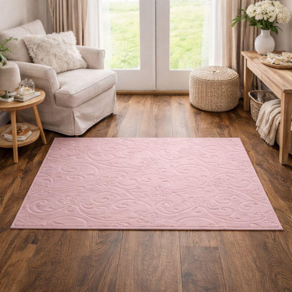  tappeto rettangolare effetto elegante con fantasia floreale per camera soggiorno ingresso - foto 2