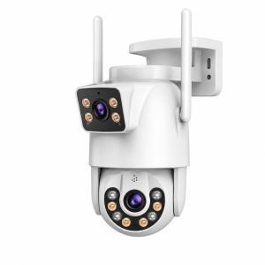 Telecamera wifi a doppio obiettivo con visione notturna e controllo da app