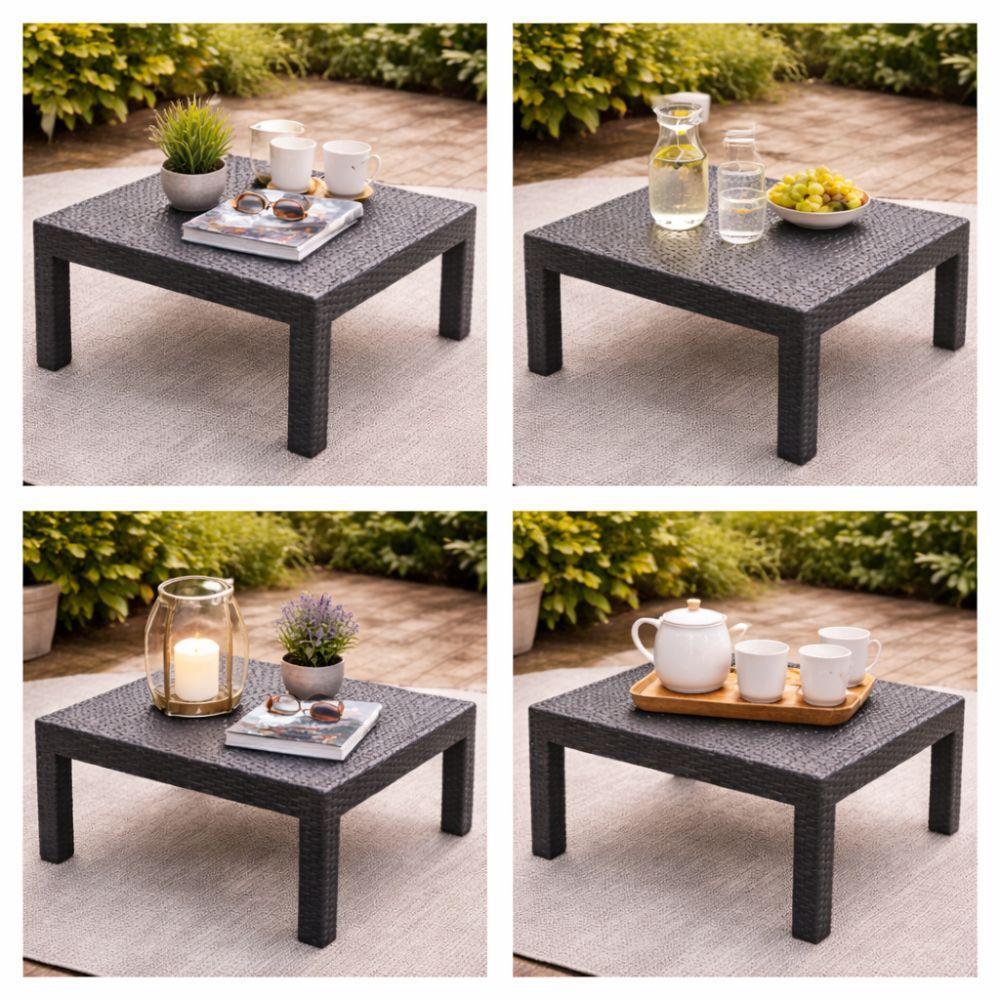  set salotto da giardino 4 posti con cuscini – 2 divanetti e tavolino - foto 3