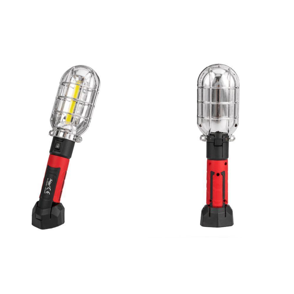  lampada led portatile da lavoro ricaricabile con base magnetica e gancio 360° luce officina alta luminosità - foto 2