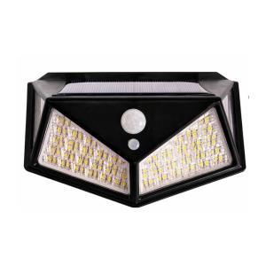 Faretto led solare con sensore di movimento 3 teste luce regolabili alta luminosità impermeabile outdoor