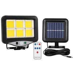 Lampada solare led da parete con telecomando pannello esterno