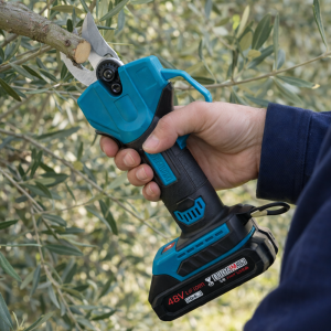 Cesoia elettrica a batteria 48v con motore brushless per taglio rami potatura