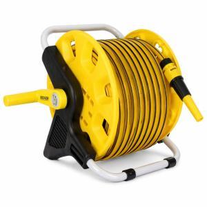 Tubo da giardino 35 metri 1/2 con avvolgitubo portatile con lancia regolabile sistema irrigazione completo