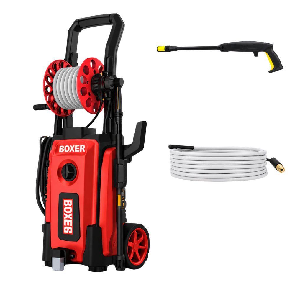  idropulitrice ad alta pressione  con avvolgitubo automatico kit completo per auto moto cortili e giardino - foto 1