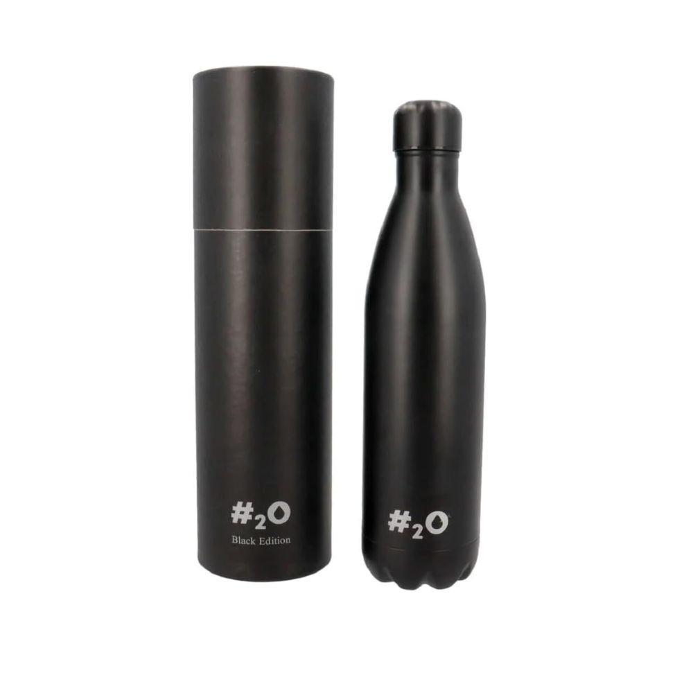  bottiglia termica nera opaca acciaio inox 750ml isolamento doppia parete caldo freddo 24h design premium - foto 1