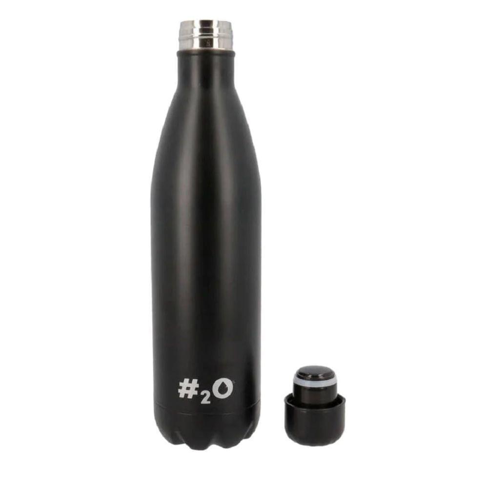  bottiglia termica nera opaca acciaio inox 750ml isolamento doppia parete caldo freddo 24h design premium - foto 2