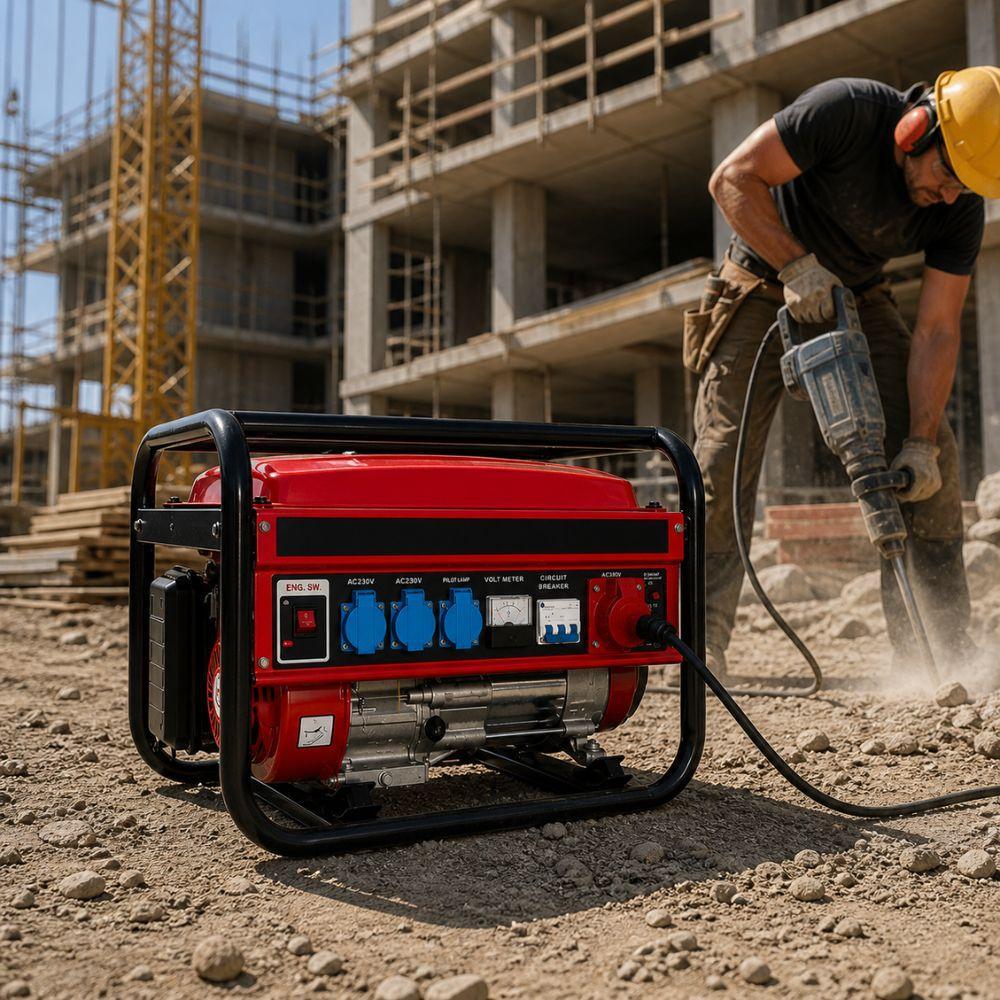  generatore di corrente a benzina portatile  alta potenza per casa, cantiere e emergenze - foto 3