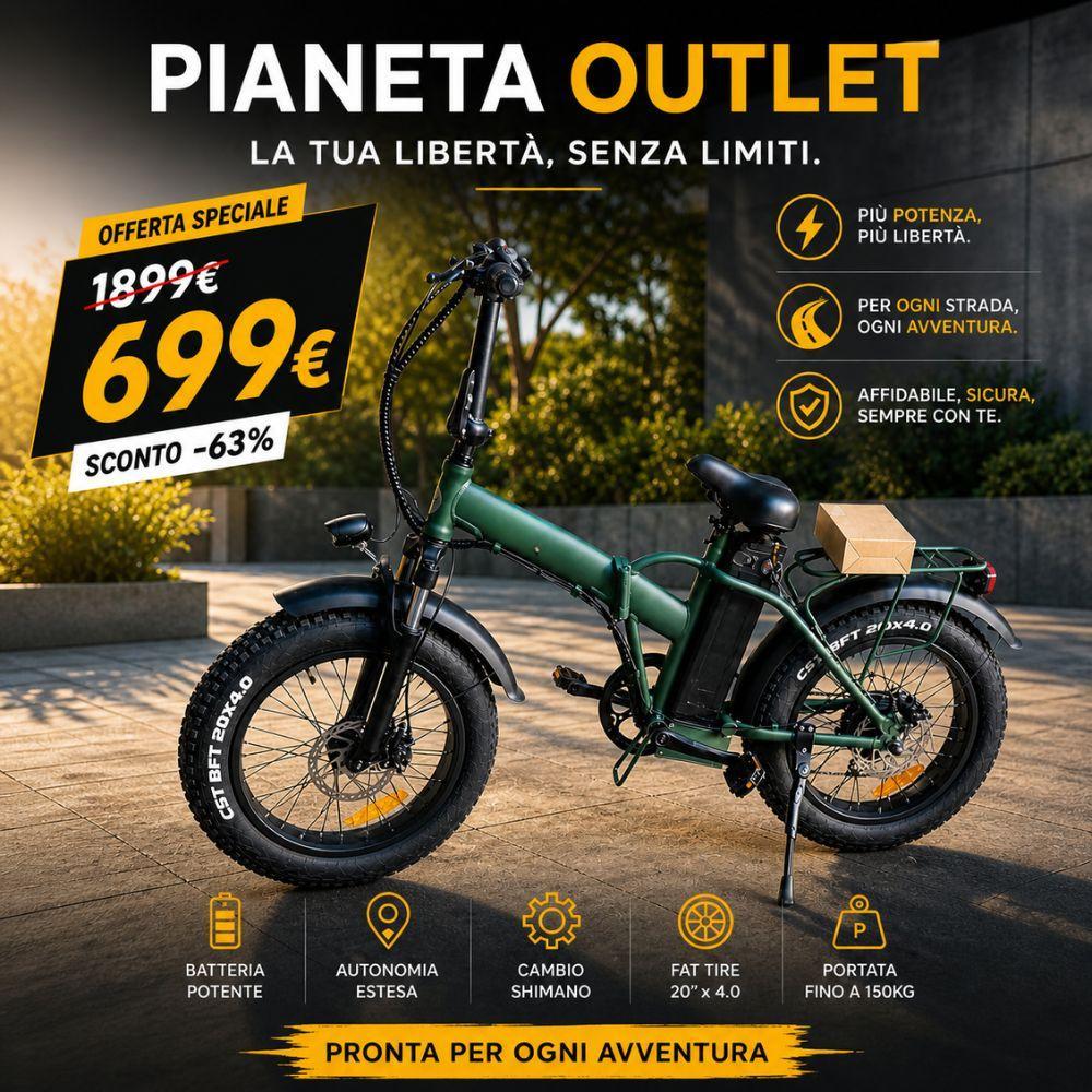  bici elettrica pieghevole fat bike 20