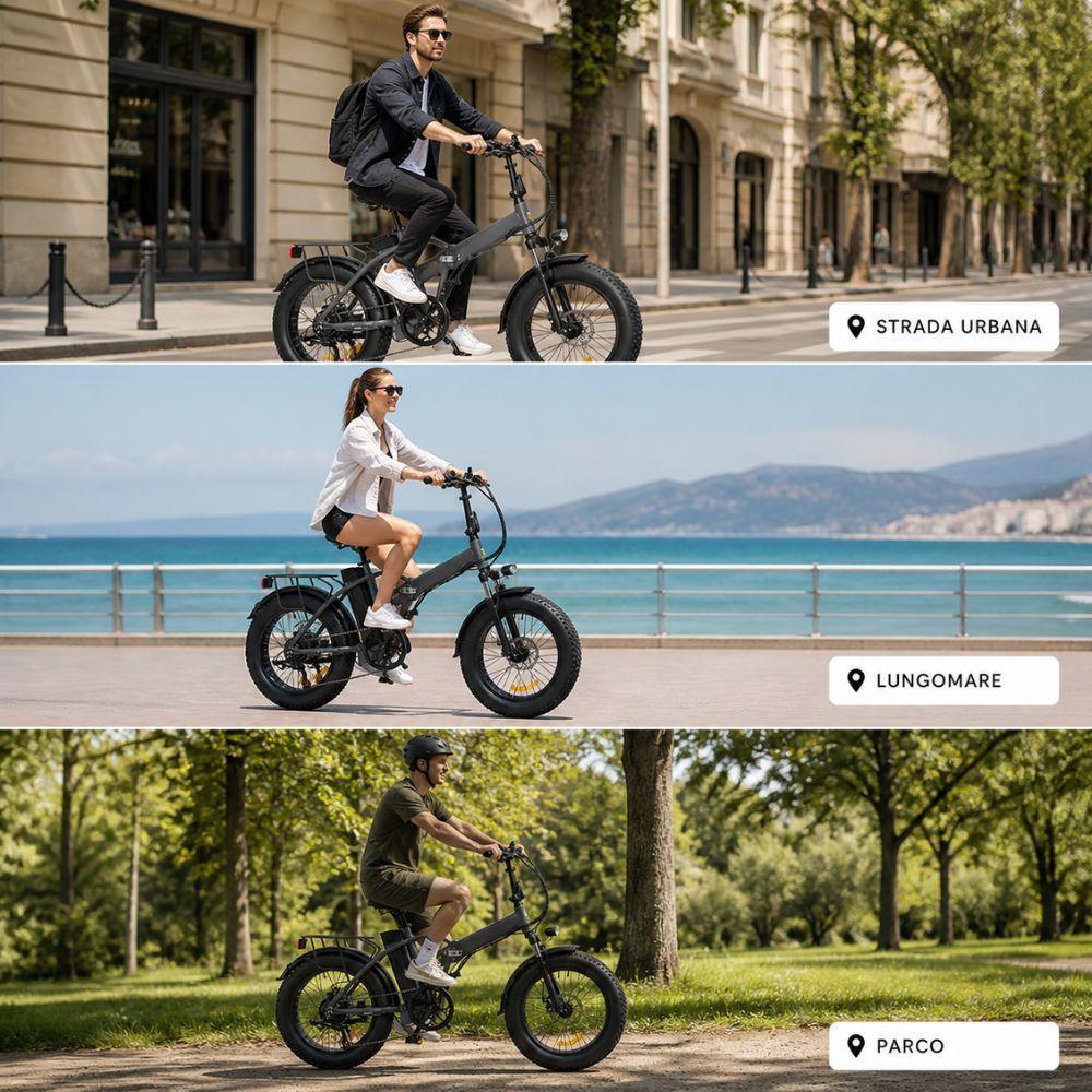  bici elettrica pieghevole fat bike 20