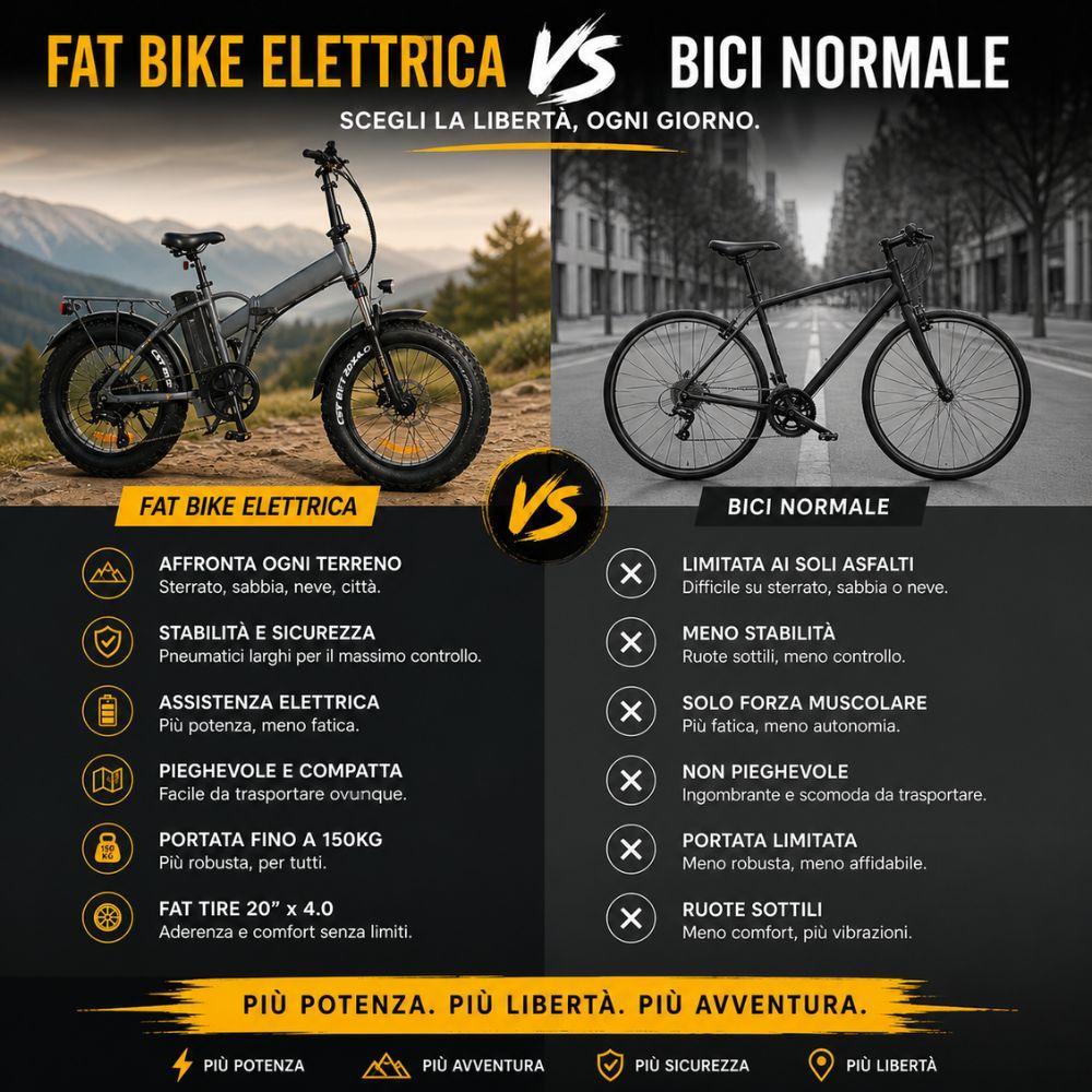  bici elettrica pieghevole fat bike 20