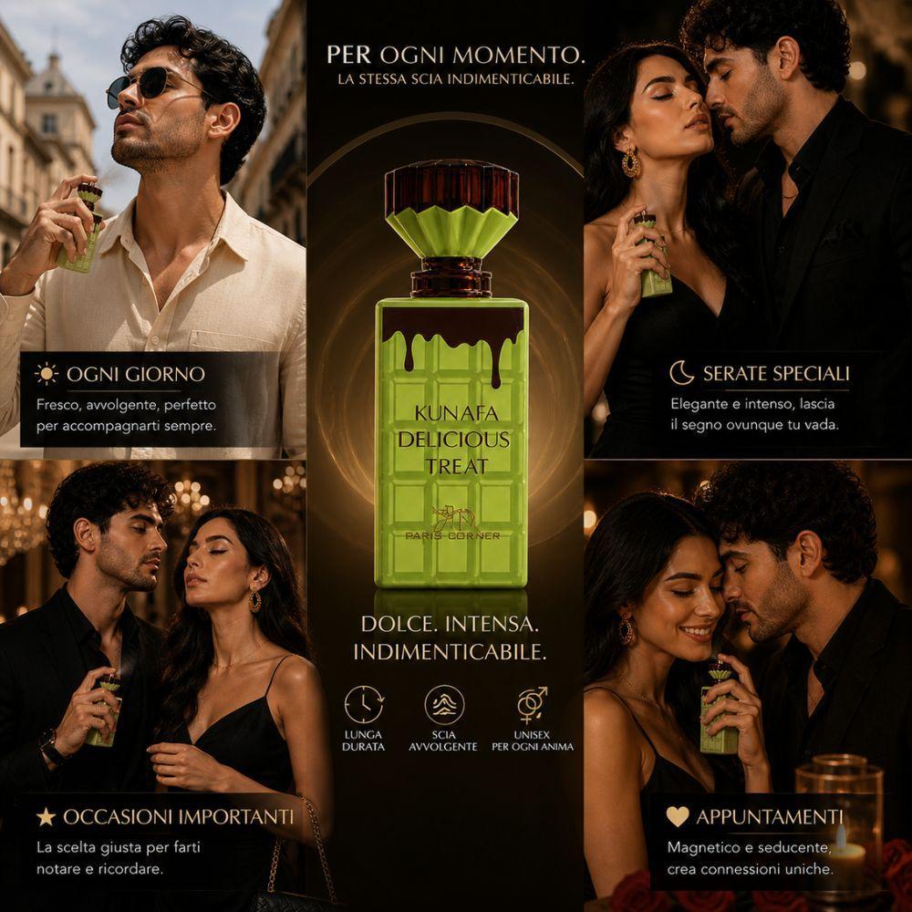  profumo kunafa delicious treat 100ml fragranza dolce orientale intensa e avvolgente - foto 5