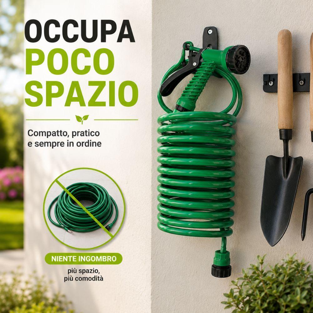  kit tubo irrigazione a spirale 10 metri con pistola multifunzione - foto 5