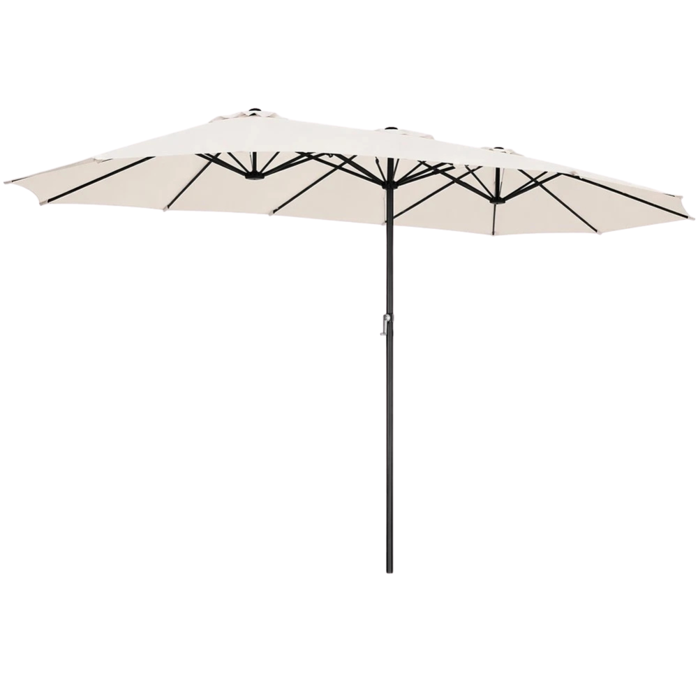  ombrellone doppio 4.6 metri senza base da giardino rivestimento anti uv - foto 1