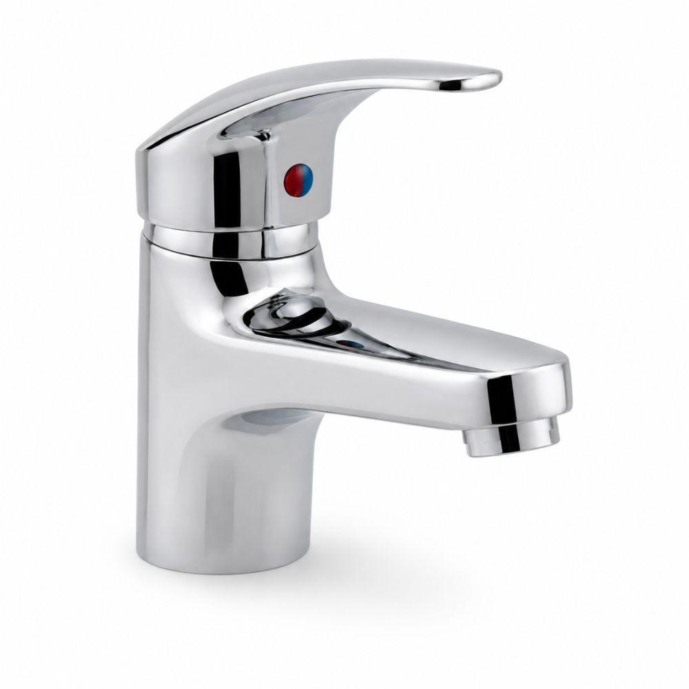  miscelatore monocomando per lavabo bagno cromato con leva singola design moderno - foto 1