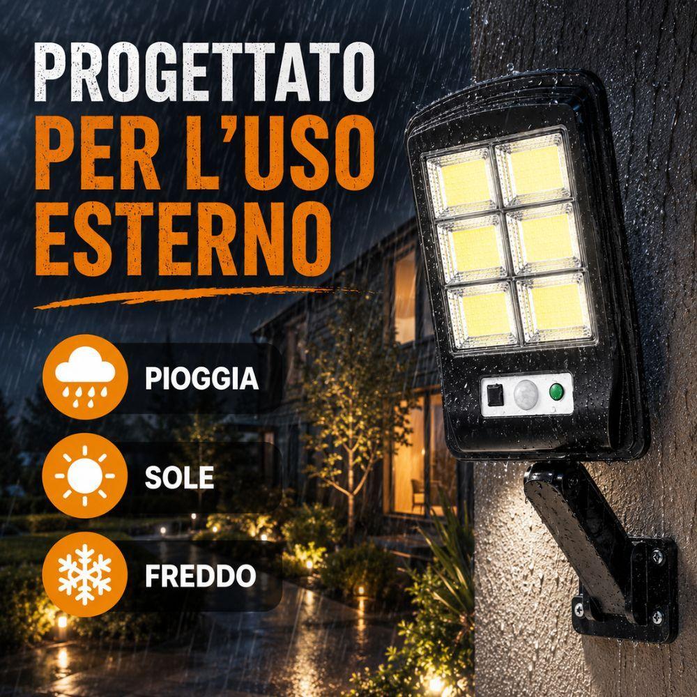  faro led solare da esterno  pannello solare con  telecomando - foto 3