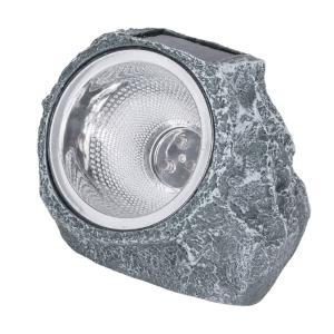 Faretto solare led effetto pietra da giardino outdoor impermeabile