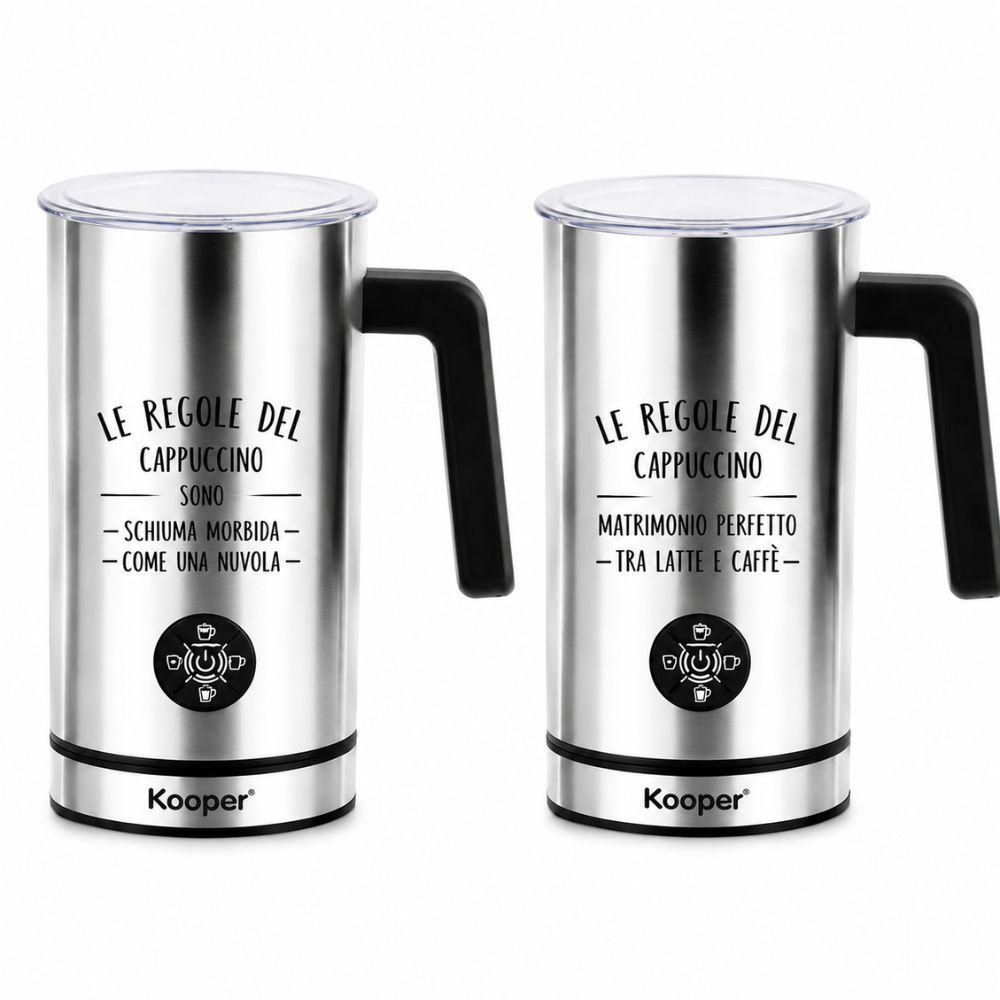 cappuccinatore montalatte elettrico in acciaio inox per cappuccino latte caldo e schiuma di latte - foto 1