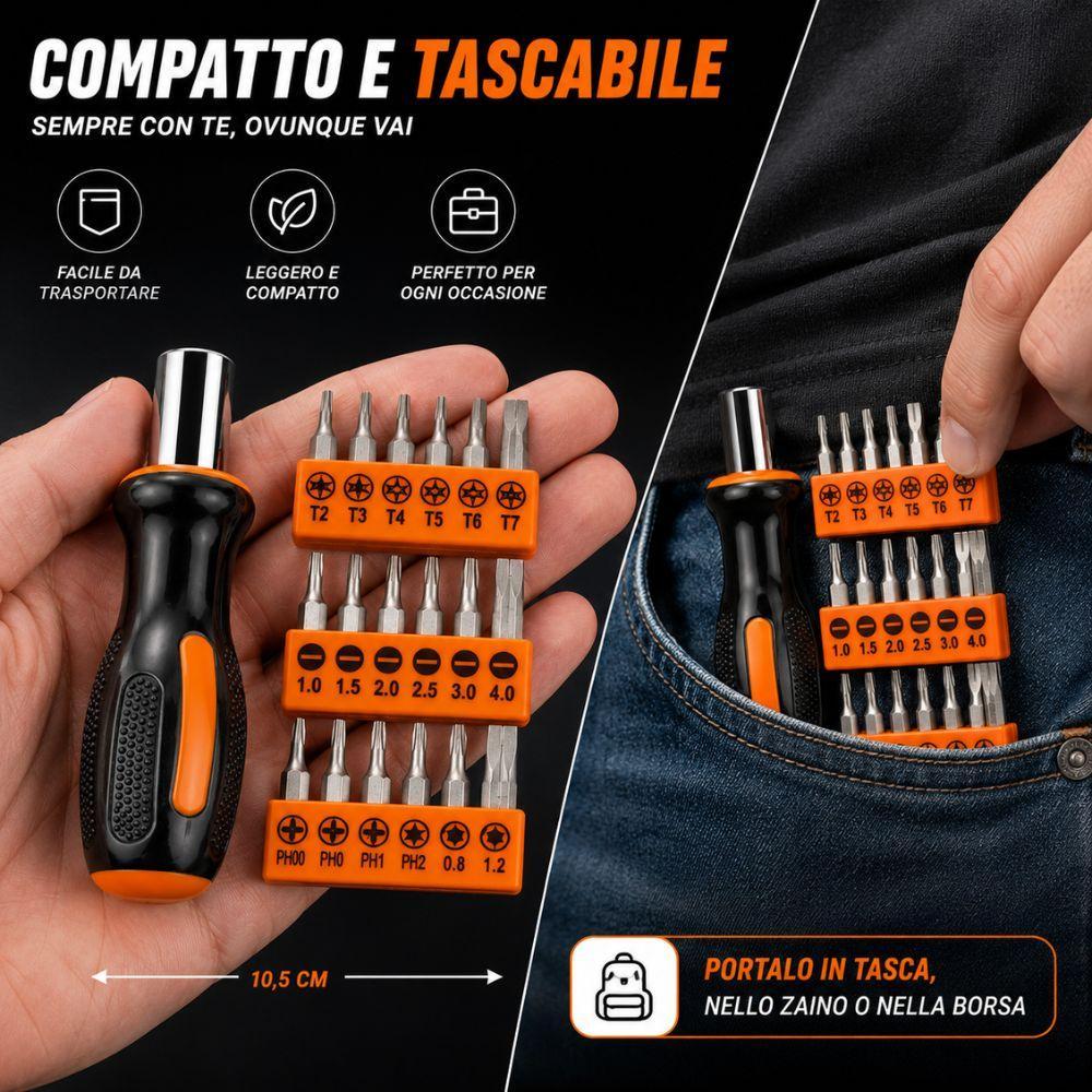  set cacciaviti di precisione 18 in 1 per smartphone pc orologi elettronica - foto 5