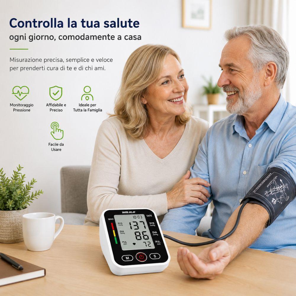  misuratore elettronico di pressione da braccio display lcd digitale automatico - foto 2