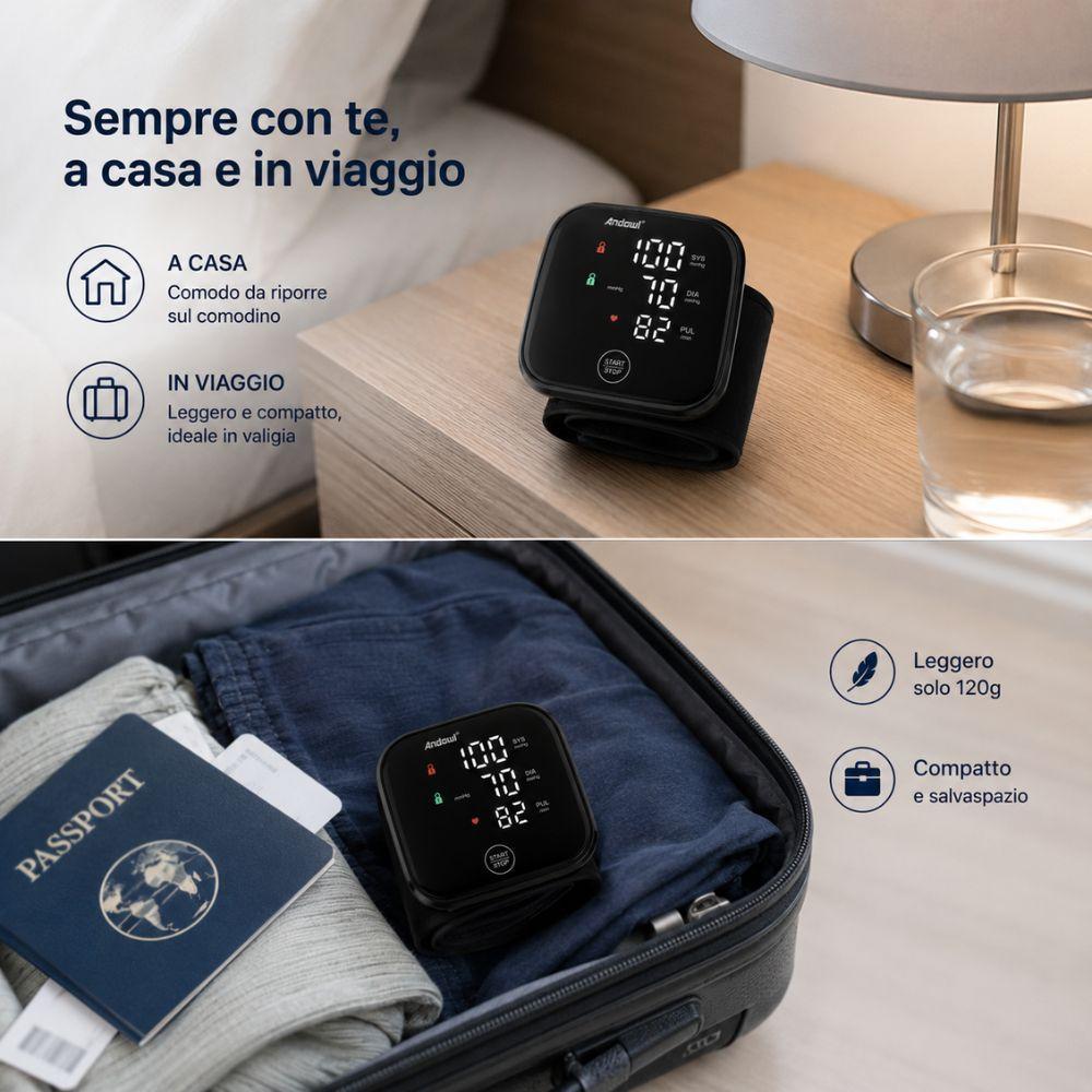  misuratore di pressione da polso digitale automatico display led - foto 4