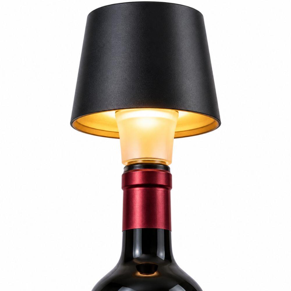  lampada led per bottiglia ricaricabile usb touch wireless da tavolo design moderno - foto 1