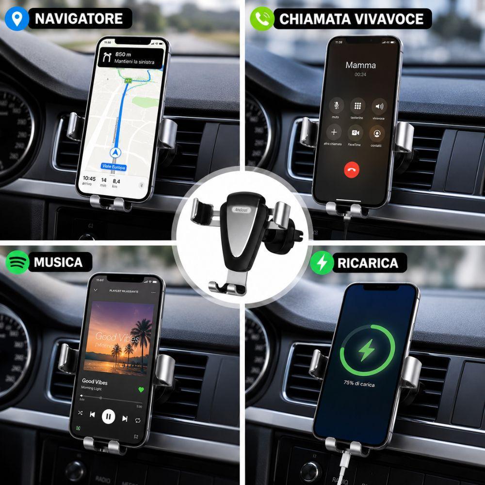  supporto smartphone auto per bocchetta universale - foto 4