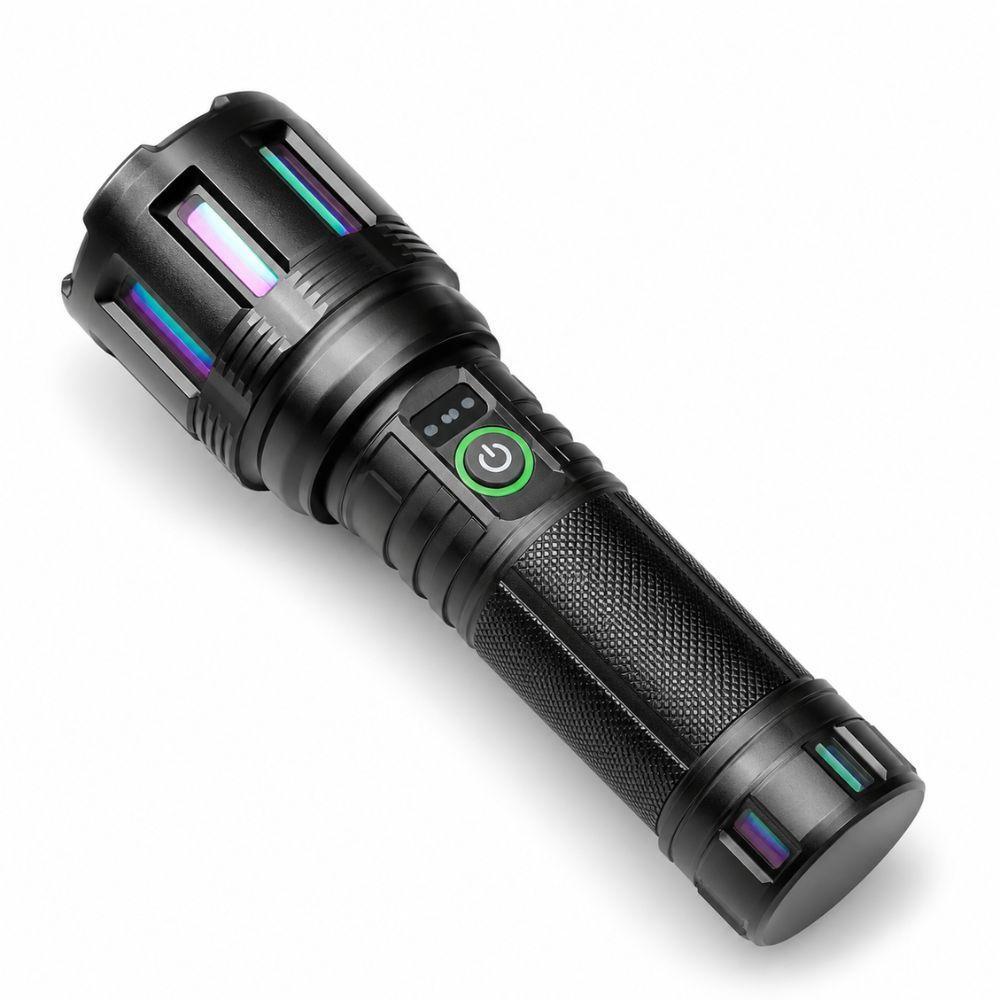 torcia led tattica ricaricabile usb con zoom regolabile ad alta luminosità per outdoor e emergenze - foto 1 torcia led tattica ricaricabile usb con zoom regolabile ad alta luminosità per outdoor e emergenze - foto 1