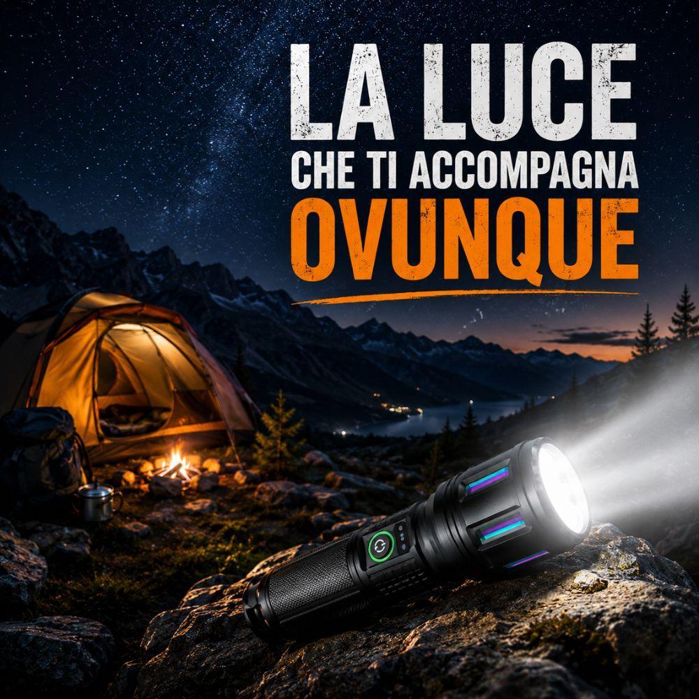 torcia led tattica ricaricabile usb con zoom regolabile ad alta luminosità per outdoor e emergenze - foto 4 torcia led tattica ricaricabile usb con zoom regolabile ad alta luminosità per outdoor e emergenze - foto 4
