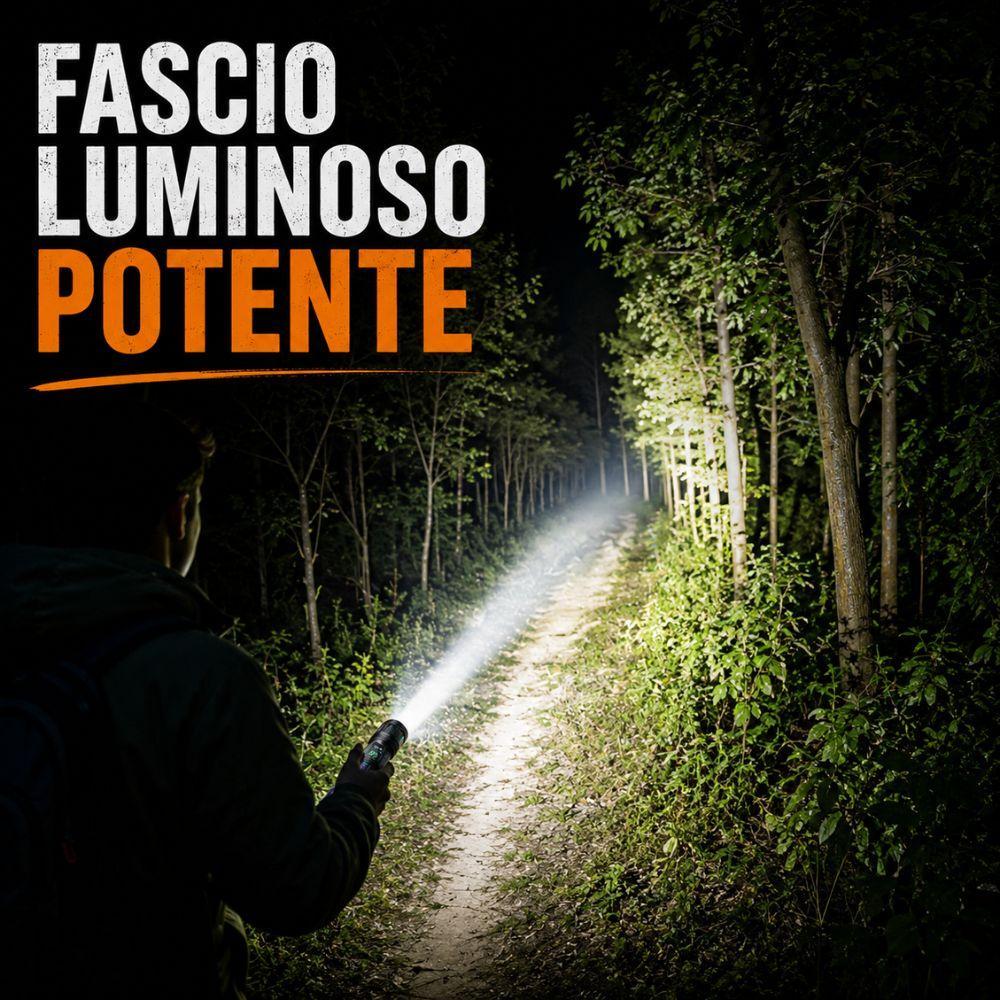 torcia led tattica ricaricabile usb con zoom regolabile ad alta luminosità per outdoor e emergenze - foto 5 torcia led tattica ricaricabile usb con zoom regolabile ad alta luminosità per outdoor e emergenze - foto 5