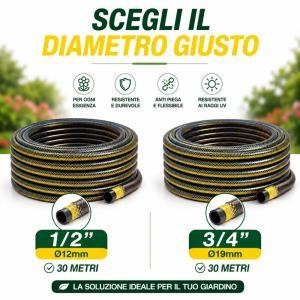 Tubo da giardino premium 4 strati 30 metri