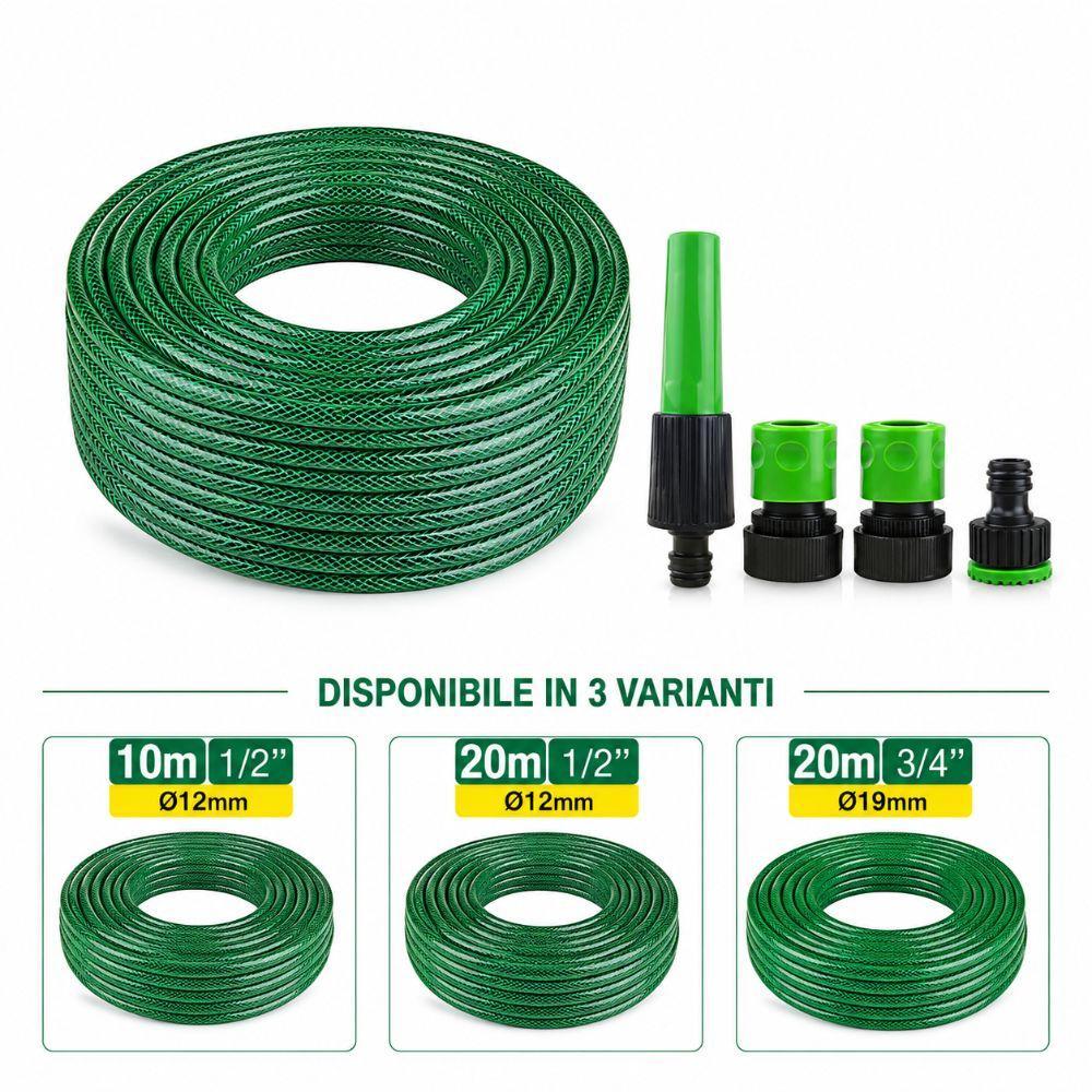  set tubo da giardino con raccordi e lancia irrigazione - foto 1