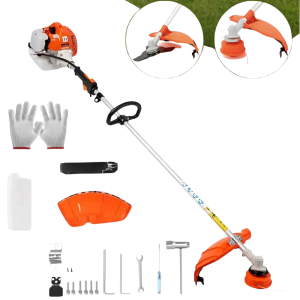 Decespugliatore a scoppio 52cc con testina a 2 fili aut...
