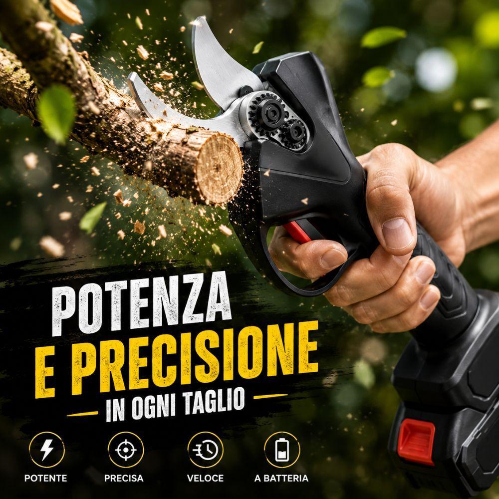  cesoia professionale forbice da potatura elettrica a batteria - foto 2