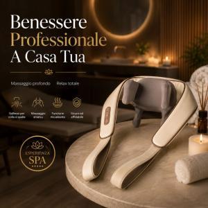 Massaggiatore cervicale shiatsu elettrico con funzione riscaldante