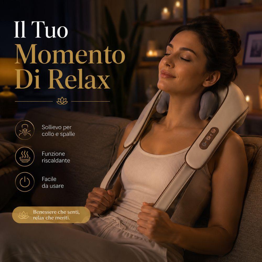  massaggiatore cervicale shiatsu elettrico con funzione riscaldante - foto 3